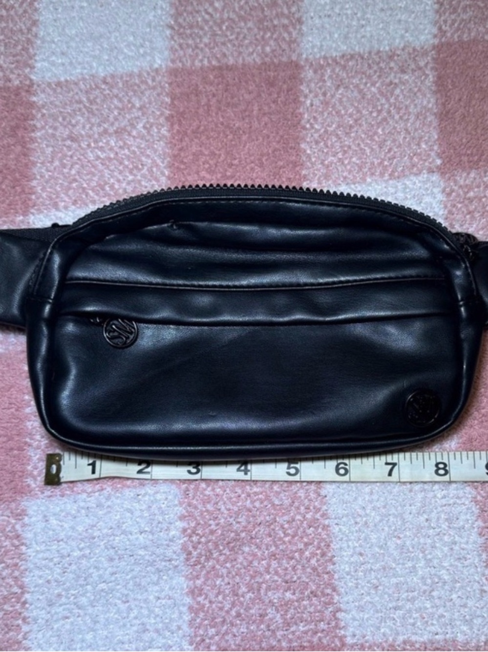 Leather like Waist Pack - Black